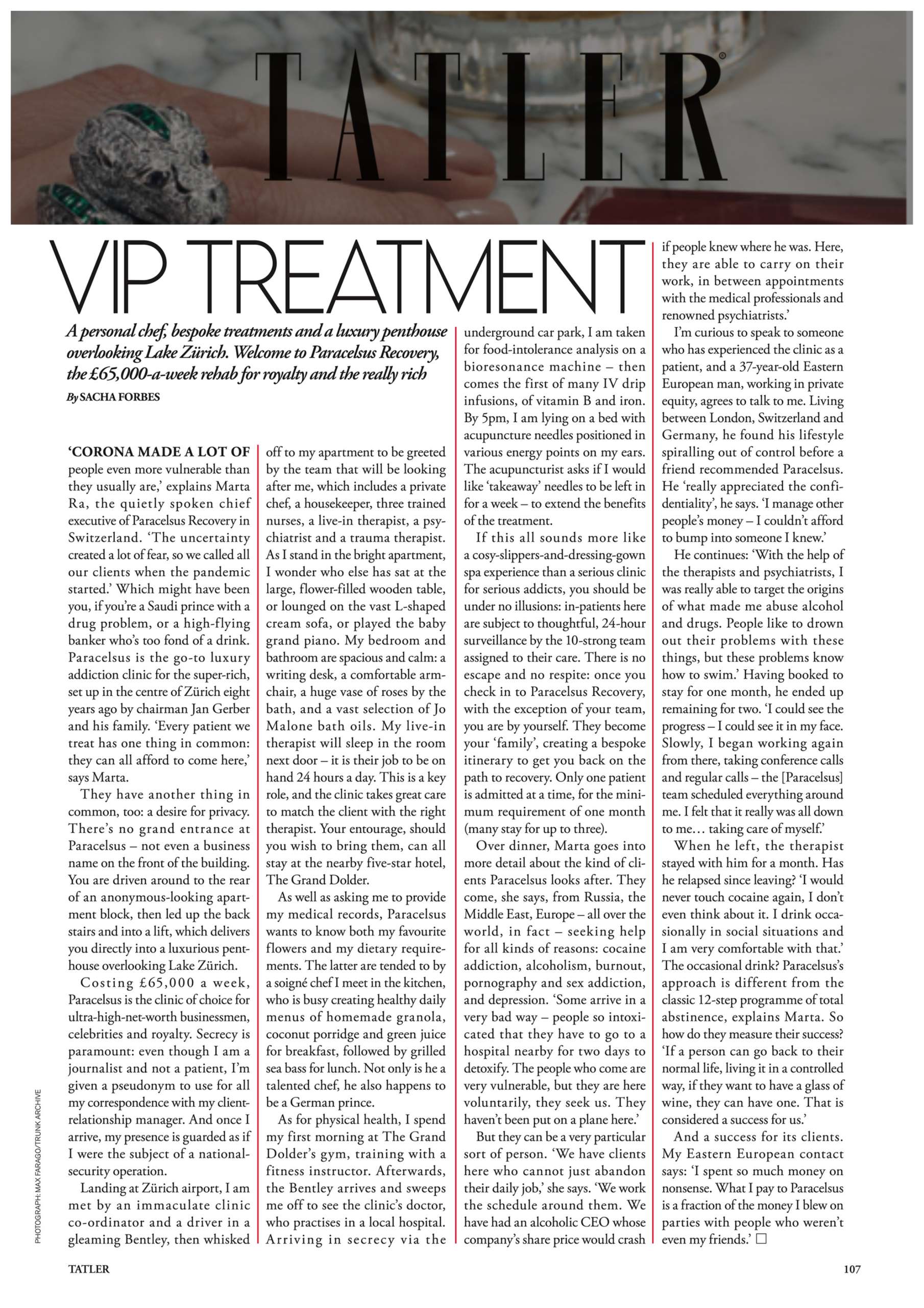 Журнал Tatler — VIP-обслуживание