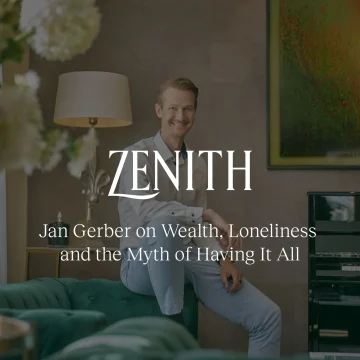 Ян Гербер о богатстве, одиночестве и мифе о том, что можно иметь всё – Zenith